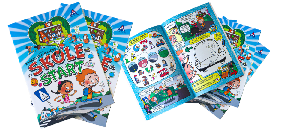 Skolestarthefte av Øisteins Blyant, forsiden og innsiden